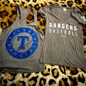 Texas rangers victoria secret Pink tops set of 2 size XS